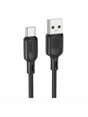 Кабель синхронізації Borofone BX113 Silicone USB to Type-C Ні Black 1 18W 1m Black