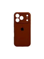 Чохол Silicone Case Full Size with Frame для Apple iPhone 17 Pro Max Saddle Brown