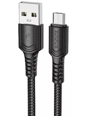 Кабель синхронізації Borofone  BX116USB to microUSB 12W 1m Black