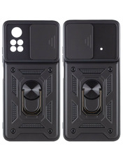 Чохол Camshield Serge Ring Magnet для Xiaomi Poco X4 Pro 5G Black