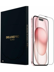 Захисне скло iLera DeLuxe Original Glass для Apple iPhone 15 Plus Глянсова BOX глянсове Black