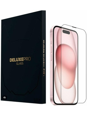 Захисне скло iLera DeLuxe Original Glass для Apple iPhone 15 Plus глянсове Black