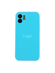 Чохол Silicone Case Full Size with Frame для Apple iPhone 12 Blue Blue (6928105734)