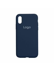 Чохол Silicone Case Full Aquarelle для Apple iPhone X/XS Dark Blue