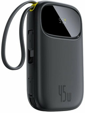 Павербанк Baseus EnerFill FC31 Qpow3 Digital Display 1xUSB-C + 2xUSB-A 45W 20000mAh Black (E0028D00)