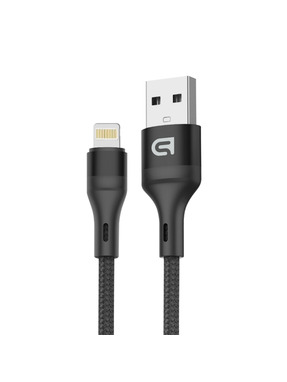 Кабель синхронізації ArmorStandart AR87 USB to Lightning 1,2m Black (ARM64037)