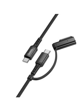 Кабель синхронізації Hoco U142 2-in-1 magnetic USB to Type-C 240W 1m Black
