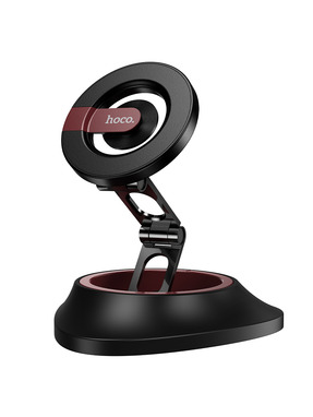 Автомобільний тримач Hoco H90 Tower magnetic Дифлектор/Панель Black/Red