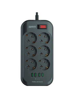 Мережевий фільтр ArmorStandart A-PS64 6/2m Black