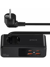 Мережевий фільтр Proove Homester Pro 1.5 1 1/1,5m + 2 USB + 2 Type-C Black (PSHP25002201)
