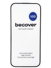 Захисне скло BeCover 10D для Apple iPhone 16 Black глянсове (712321)