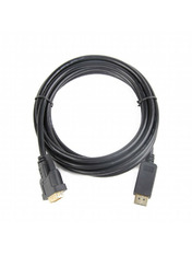 Кабель передачі відео Cablexpert CC-DPM-DVIM DisplayPort (M) to DVI (M) 3m Black (CC-DPM-DVIM-3M)
