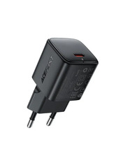 Мережевий зарядний пристрій ACEFAST A117 GAN 1 USB-C 20 Відсутній Black (1 USB-C) 20W Black (6974316284987)