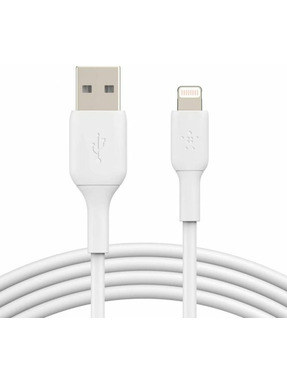 Кабель синхронізації Belkin PVC USB to Lightning 1m White (CAA001BT1MWH)