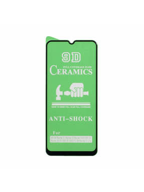 Захисне скло Ceramic для Realme C3 глянсове Black