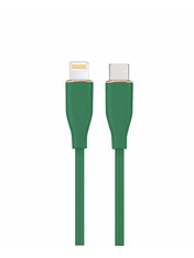 Кабель синхронізації Cablexpert  PremiumType-C to Lightning Green 10.5W 1,5m Green (CC-USB2S-CM8PM-1.5M-G)