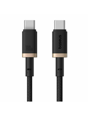 Кабель синхронізації Baseus Dura Type-C to Type-C Black/Gold 1 100W 1m Black/Gold (P10377803U01-00)