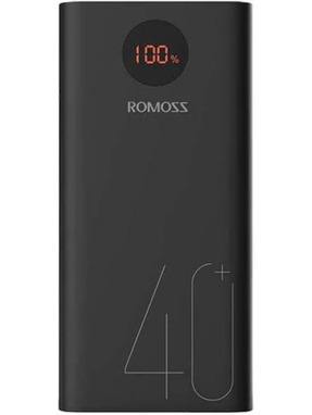 Павербанк Romoss PEA40 1xUSB-C + 2xUSB-A 22,5W 40000mAh Black (PEA40-152-2111H)