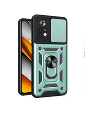 Чохол Camshield Serge Ring Magnet для Xiaomi Poco M4 Pro 4G Green