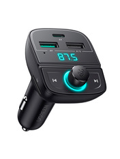 Автомобільний трансмітер Ugreen CD229 31,5W (2 USB-A + 1 USB-C) Black (UGR-80910)