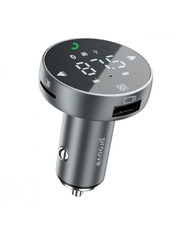 Автомобільний трансмітер Proove Sound Sync 30W (USB-A + USB-C) Grey (FMSS30110003)