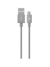Кабель синхронізації TTech AlumiCable USB to microUSB 1,2m Gray (2DK11UG)