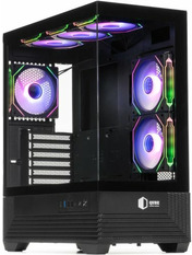 Корпус QUBE Fort ARGB Без БЖ Midi-Tower Midi-Tower Black (FORT_GBNU3)