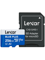 Карта пам'яті Lexar High-Performance 633x Blue 256 ГБ microSDXC 256GB UHS-I U3 + SD-adapter (LMSBLPL256G-BNANG)
