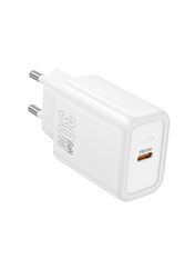 Мережевий зарядний пристрій Hoco N62 Gentle (1 USB-C) 30W White