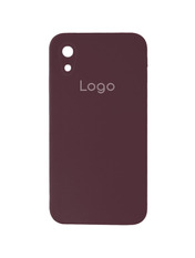 Чохол Silicone Case Square Full Camera для Apple iPhone XR Maroon Maroon (6914583027)