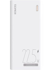 Павербанк Romoss Sense 6 1xUSB-C + 2xUSB-A 22,5W 20000mAh White