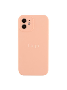 Чохол Silicone Case Full Size with Frame для Apple iPhone 12 Grapefruit (6983021754)