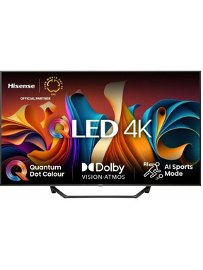 Телевізор Hisense A7NQ 65" Smart TV Black (20013980)