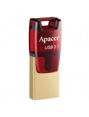USB накопичувач Apacer AH180 32 ГБ 32GB Red (AP32GAH180R-1)