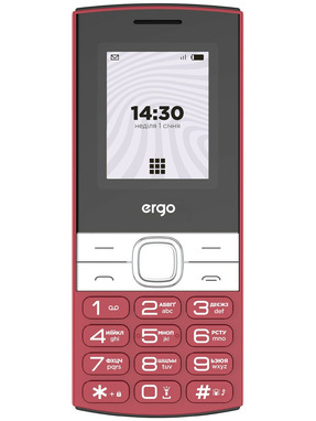 Кнопковий телефон Ergo B185 Red