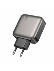 Мережевий зарядний пристрій Borofone BAS56A GAN (1 USB-A + 2 USB-C) 45W Black