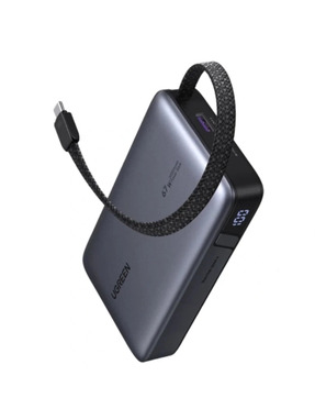Павербанк Ugreen PB550 1xUSB-C + 1xUSB-A 67W 20000mAh Gray (55996B)