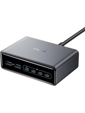 Мережевий зарядний пристрій Anker GaNPrime Charger (2 USB-A + 4 USB-C) 200W Black