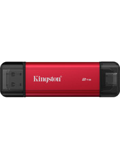 Портативний SSD Kingston Dual 2TB USB Type-A/ USB Type-C Black (SPSD/2TB)