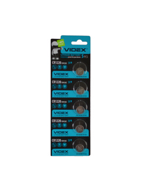 Батарейка Videx CR1220 Lithium 5шт