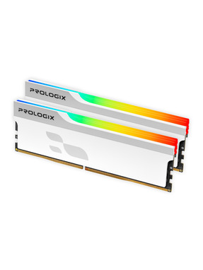 Оперативна пам’ять ProLogix Onyx White RGB DDR4 32GB (kit 2*16GB) 3600MHz (PRO32GB3600YWR4K)