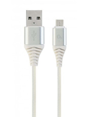 Кабель синхронізації Cablexpert CC-USB2B-AMmBM USB to microUSB White 1m White (CC-USB2B-AMmBM-1M-BW2)
