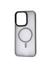 Чохол Wave Matte Insane Case with Magnetic Ring для Apple iPhone 15 Pro Max Grey Grey (6938102754)