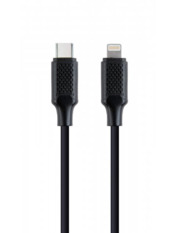 Кабель синхронізації Cablexpert CC-USB2-CM8PM Type-C to Lightning 12.5W 1,5m Black (CC-USB2-CM8PM-1.5M)