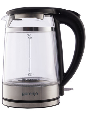 Електрочайник Gorenje K17GDW Transparent/Black