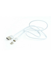 Кабель синхронізації Cablexpert AMUCMM USB to Type-C 1m White (CC-USB2-AMUCMM-1M)
