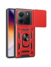 Чохол Ummi Camshield Serge Ring Magnet для Xiaomi Redmi Note 14 4G Red