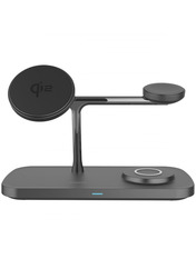 Мережевий зарядний пристрій Proove Magnetic Field Pro 3 in 1 (1 USB-C) 15W Black