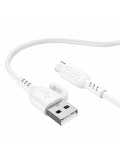 Кабель синхронізації Borofone  BX91USB to microUSB White 12W 1m White