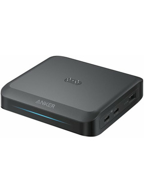 Мережевий зарядний пристрій Anker Charging Base for Anker Prime Pogo pin (1 USB-A + 2 USB-C) 150W Black (A1903G11)